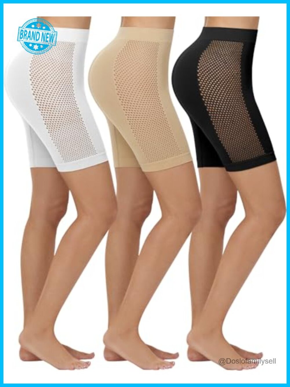 3 Pack Slip Shorts Women Under Dress Anti Chafing Seamless Thigh